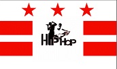 DC Flag superimposed with Hip Hop image